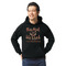 Thankful & Blessed Black Hoodie on Model - Front
