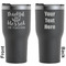Thankful & Blessed Black RTIC Tumbler - Front and Back