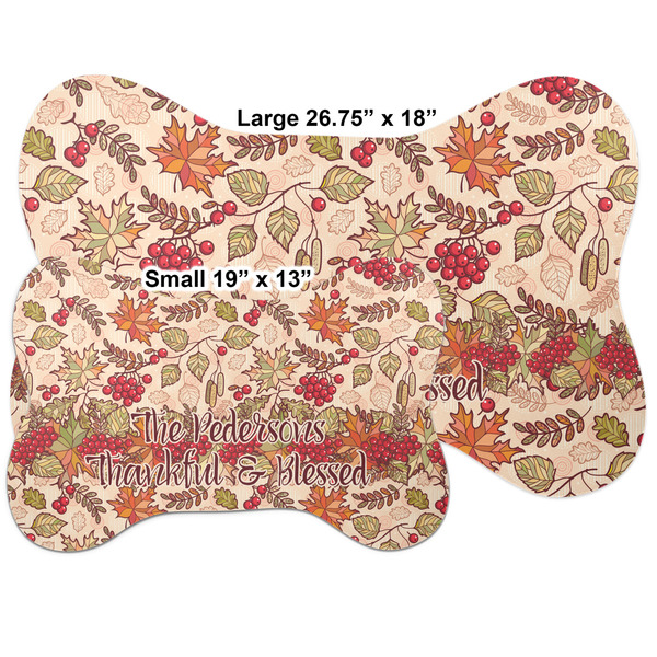 Thankful & Blessed Bone Shaped Mat Comparison