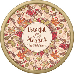 Thankful & Blessed Cabinet Knob - Gold (Personalized)