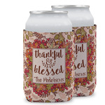 Thankful & Blessed Can Cooler (12 oz) w/ Name or Text