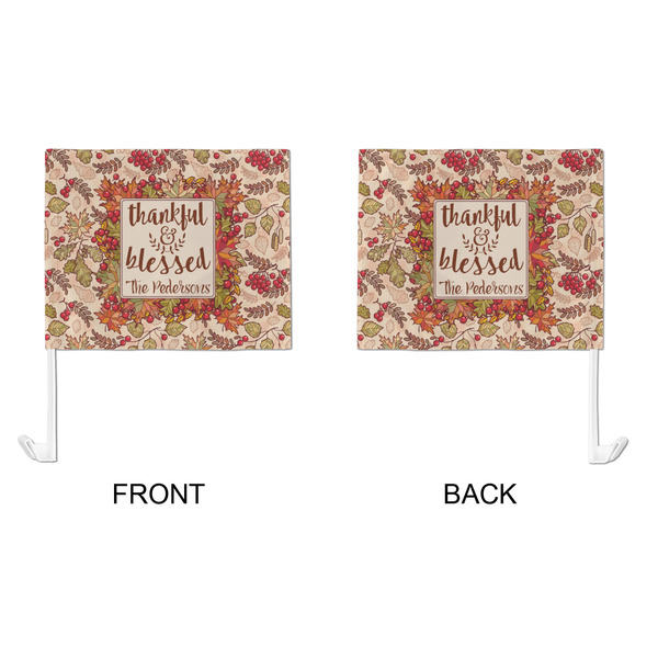 Thankful & Blessed Car Flag - Large - APPROVAL
