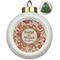 Thankful & Blessed Ceramic Christmas Ornament - Xmas Tree (Front View)