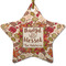 Thankful & Blessed Star Ceramic Ornament w/ Name or Text