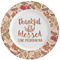 Thankful & Blessed Ceramic Plate w/Rim