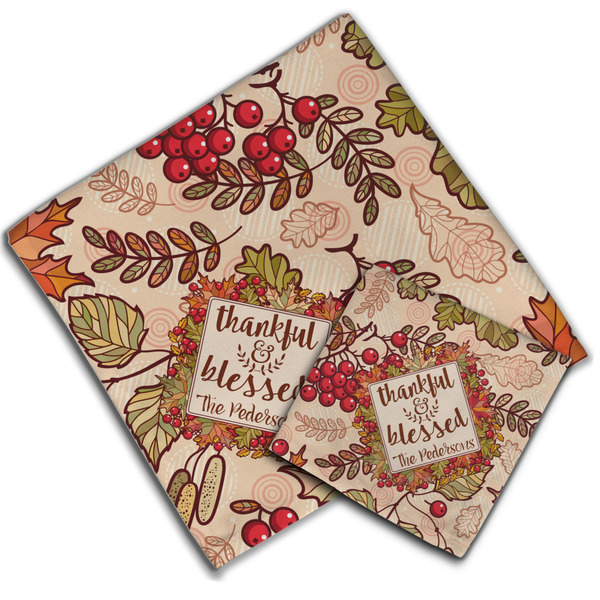 Thankful & Blessed Cloth Napkins - Personalized Lunch & Dinner (PARENT MAIN)