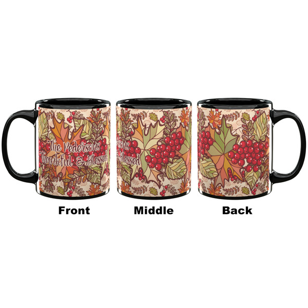 Thankful & Blessed Coffee Mug - 11 oz - Black APPROVAL