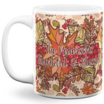 Thankful & Blessed 11 Oz Coffee Mug - White (Personalized)
