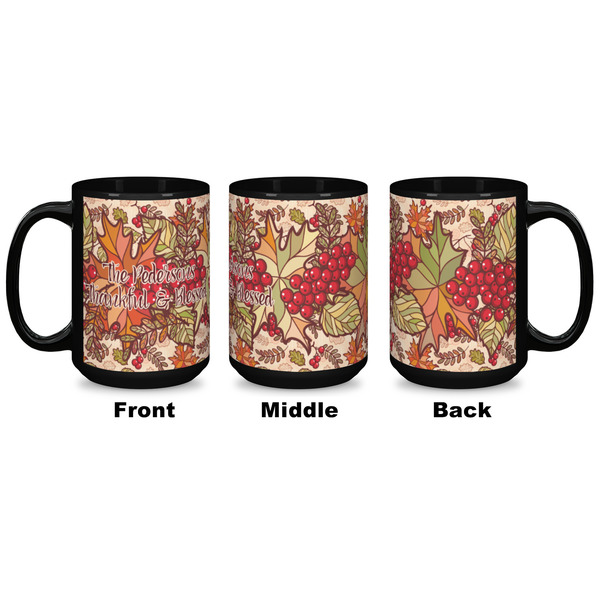 Thankful & Blessed Coffee Mug - 15 oz - Black APPROVAL