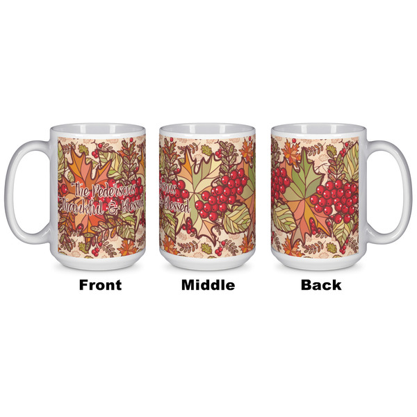 Thankful & Blessed Coffee Mug - 15 oz - White APPROVAL