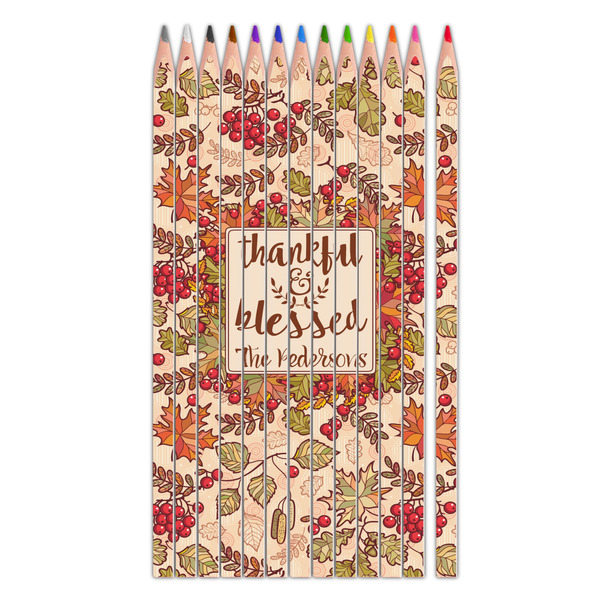 Custom Thankful & Blessed Colored Pencils (Personalized)