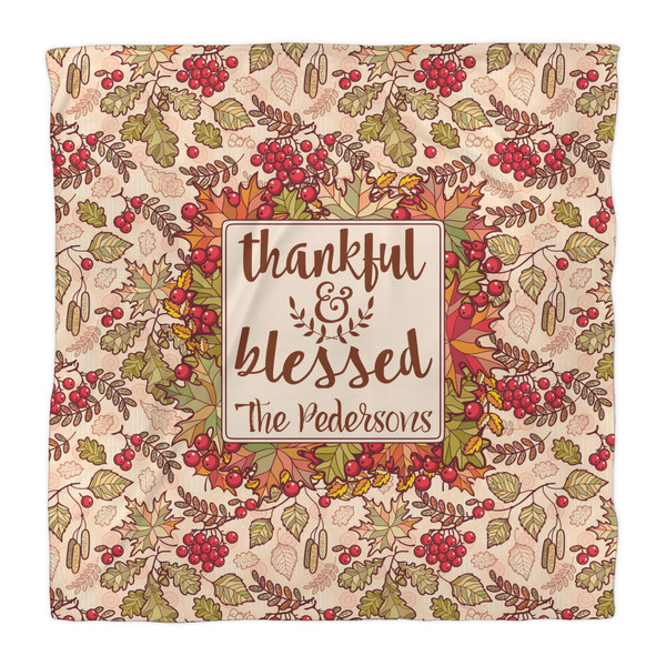 Thankful & Blessed Comforter - Queen - Front