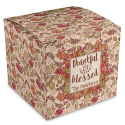 Thankful & Blessed Cube Favor Gift Boxes (Personalized)