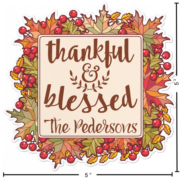 Thankful & Blessed Custom Shape Iron On Patches - L - APPROVAL