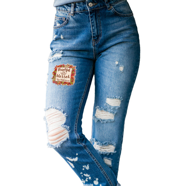 Thankful & Blessed Custom Shape Iron On Patches - L - single APPROVAL