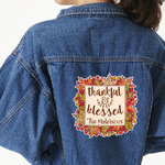 Thankful & Blessed Large Custom Shape Patch - 2XL (Personalized)