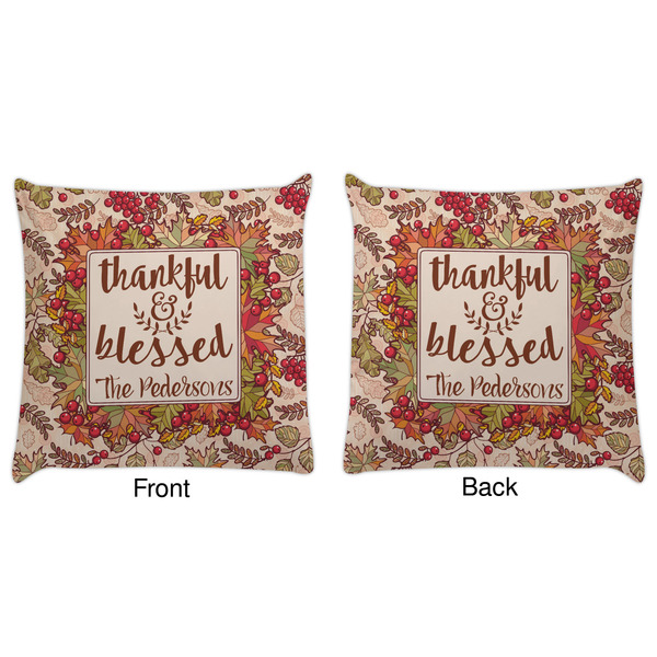 Thankful & Blessed Decorative Pillow Case - Approval
