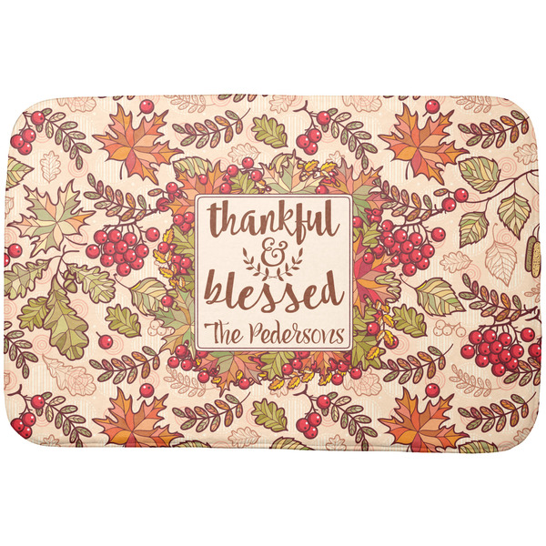Custom Thankful & Blessed Dish Drying Mat (Personalized)