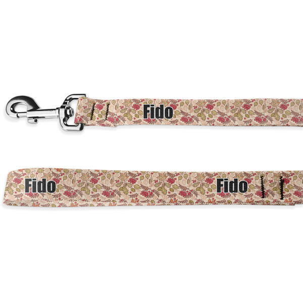 Custom Thankful & Blessed Deluxe Dog Leash - 4 ft (Personalized)