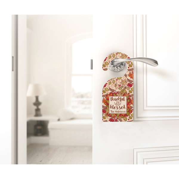 Thankful & Blessed Door Hanger - LIFESTYLE