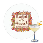 Thankful & Blessed Printed Drink Topper - 3.25" (Personalized)