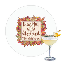 Thankful & Blessed Printed Drink Topper (Personalized)