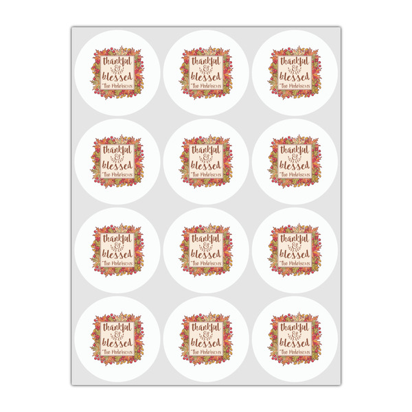 Thankful & Blessed Drink Topper - Small - Set of 12