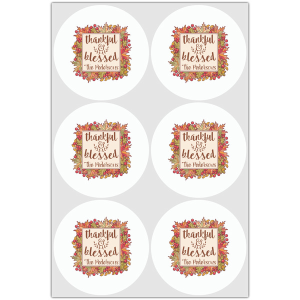 Thankful & Blessed Drink Topper - XLarge - Set of 6