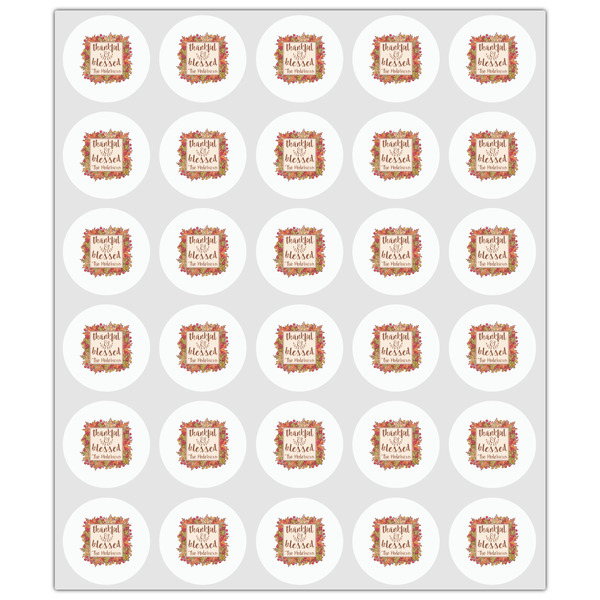 Thankful & Blessed Drink Topper - XSmall - Set of 30