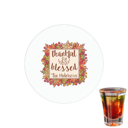 Thankful & Blessed Printed Drink Topper - 1.5" (Personalized)