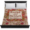 Thankful & Blessed Duvet Cover - Queen - On Bed - No Prop