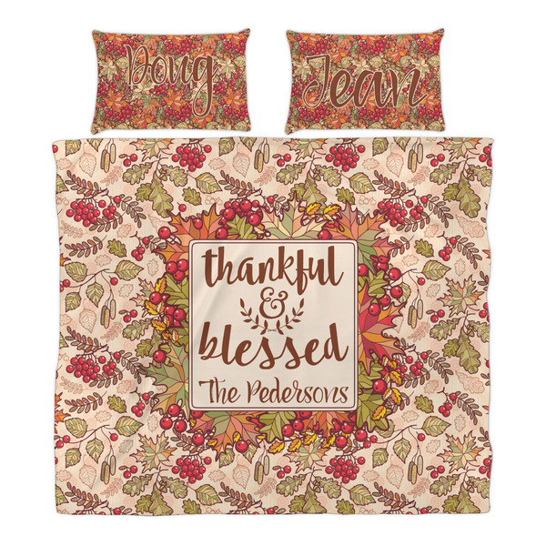 Thankful & Blessed Duvet Cover Set - King - Alt Approval