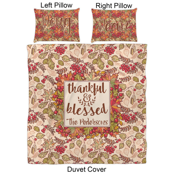 Thankful & Blessed Duvet Cover Set - Queen - Approval