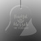 Thankful & Blessed Engraved Glass Ornament - Bell