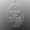 Thankful & Blessed Engraved Glass Ornaments - Octagon