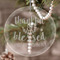 Thankful & Blessed Engraved Glass Ornaments - Round-Main Parent