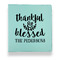 Thankful & Blessed Leather Binders - 1" - Teal - Front View
