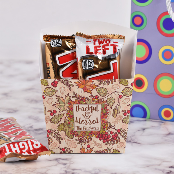 Thankful & Blessed French Fry Favor Box - w/ Treats View