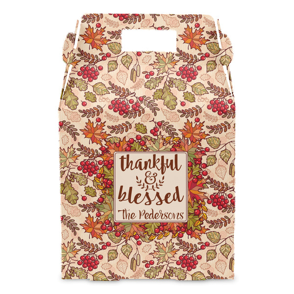 Thankful & Blessed Gable Favor Box - Front