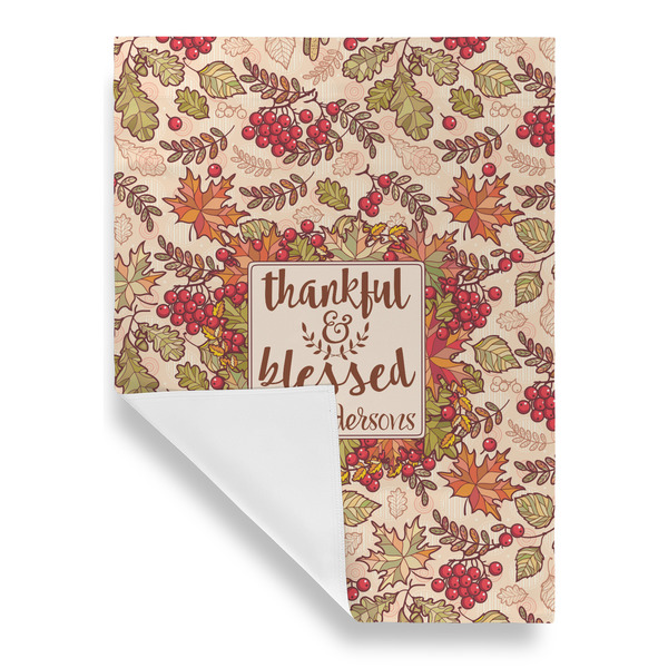 Thankful & Blessed Garden Flags - Large - Single Sided - FRONT FOLDED
