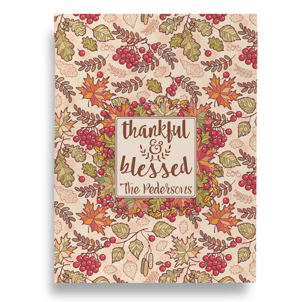 Thankful & Blessed Garden Flags - Large - Single Sided - FRONT