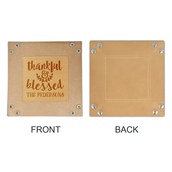 Thankful & Blessed Genuine Leather Valet Trays - APPROVAL