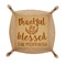 Thankful & Blessed Genuine Leather Valet Trays - FRONT (folded)