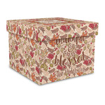 Thankful & Blessed Gift Box with Lid - Canvas Wrapped - Large (Personalized)