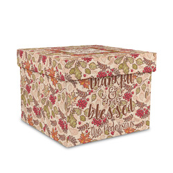 Thankful & Blessed Gift Box with Lid - Canvas Wrapped - Medium (Personalized)