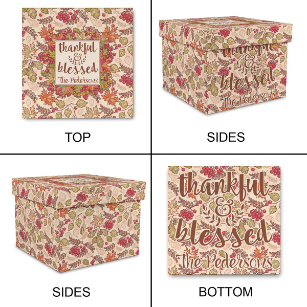 Thankful & Blessed Gift Boxes with Lid - Canvas Wrapped - Small - Approval
