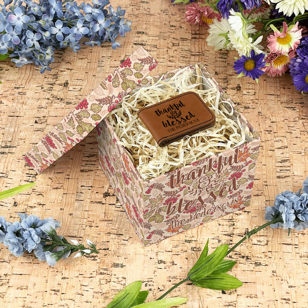 Thankful & Blessed Gift Boxes with Lid - Canvas Wrapped - Small - In Context