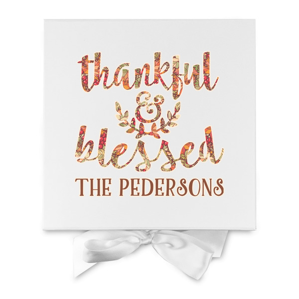 Thankful & Blessed Gift Boxes with Magnetic Lid - White - Approval