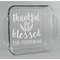 Thankful & Blessed Glass Cake Dish - 8in x 8in (Personalized)