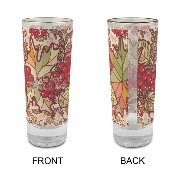 Thankful & Blessed Glass Shot Glass - 2 oz - Single - APPROVAL